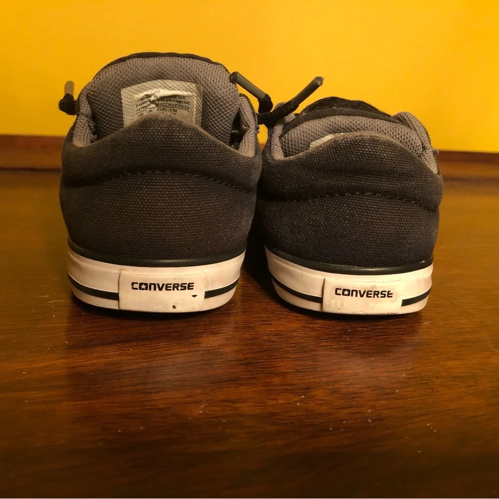 Converse All Star Chuck Taylor Toddler Size 8 Blue/ Black Canvas Tennis Shoe